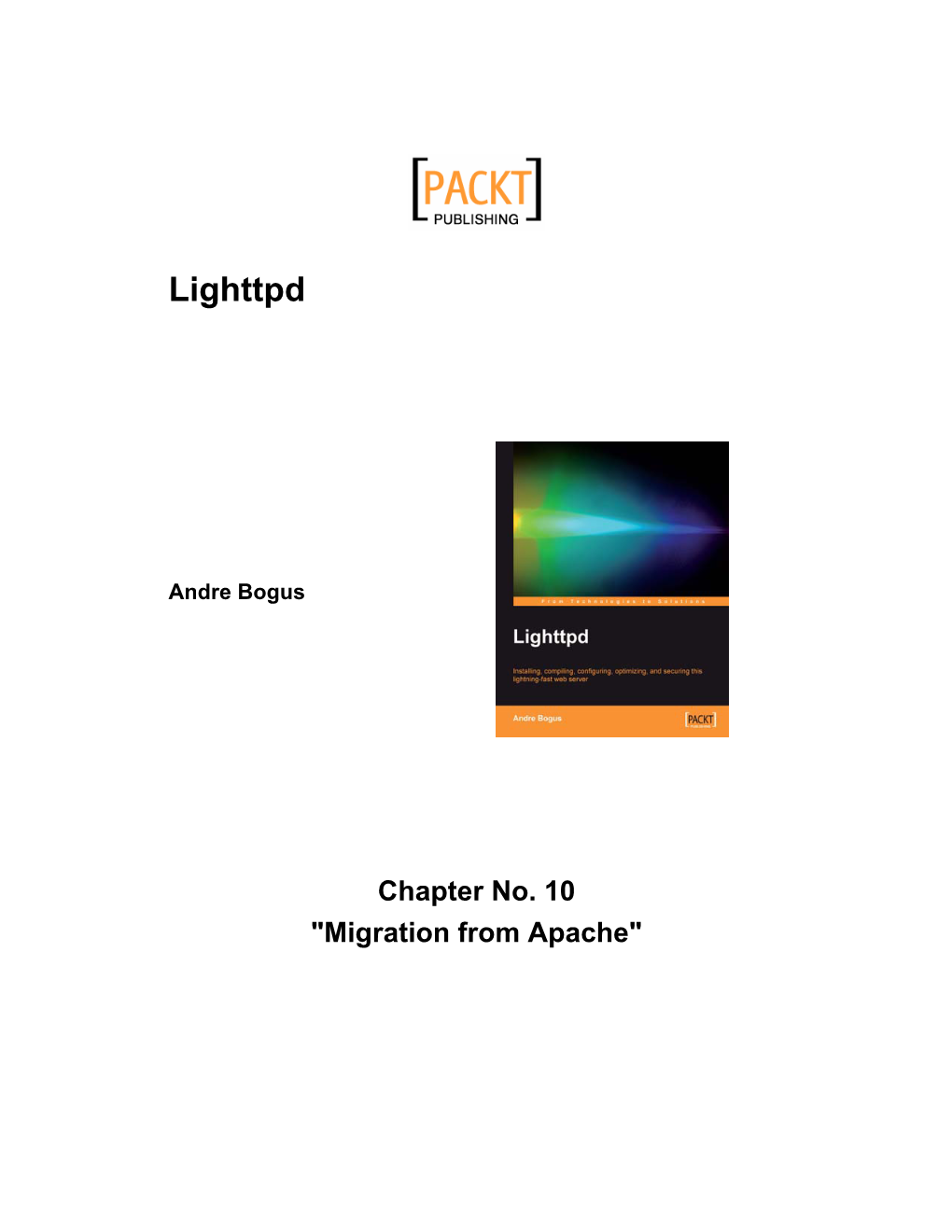 Chapter 10 Migrating from Apache