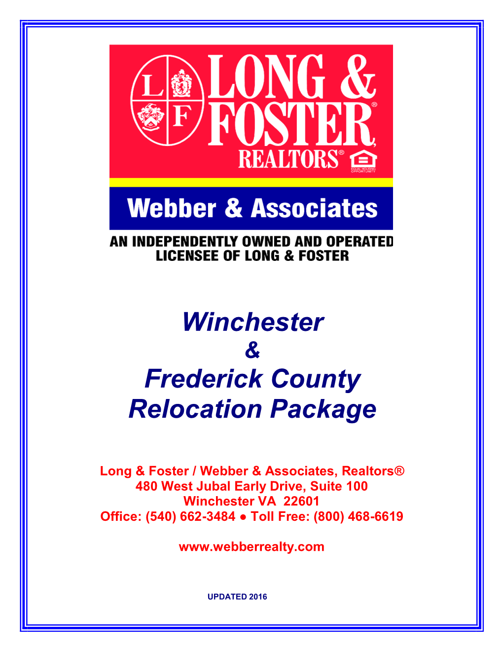 Winchester/Frederick County Area