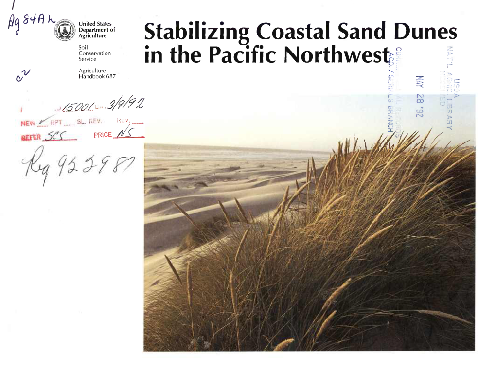 Stabilizing Coastal Sand Dunes in the Pacific Northwesfgi