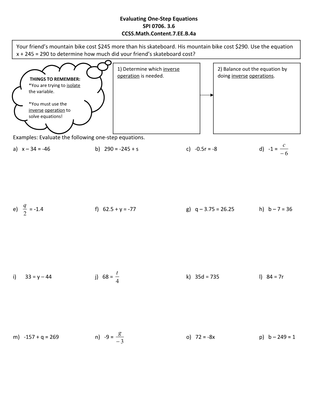 Adding and Subtracting Decimals