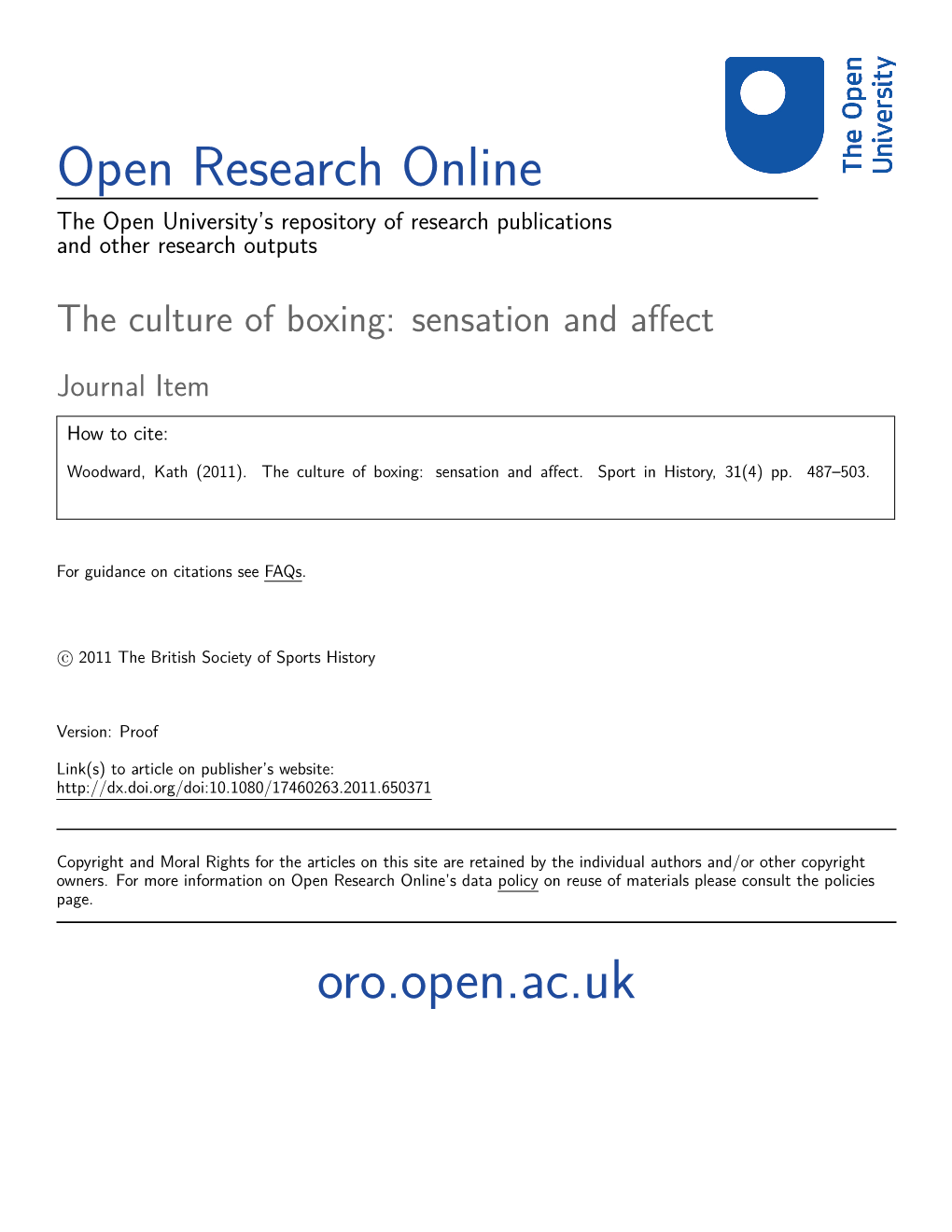 Open Research Online Oro.Open.Ac.Uk