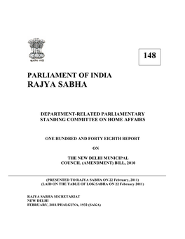 148 Rajya Sabha