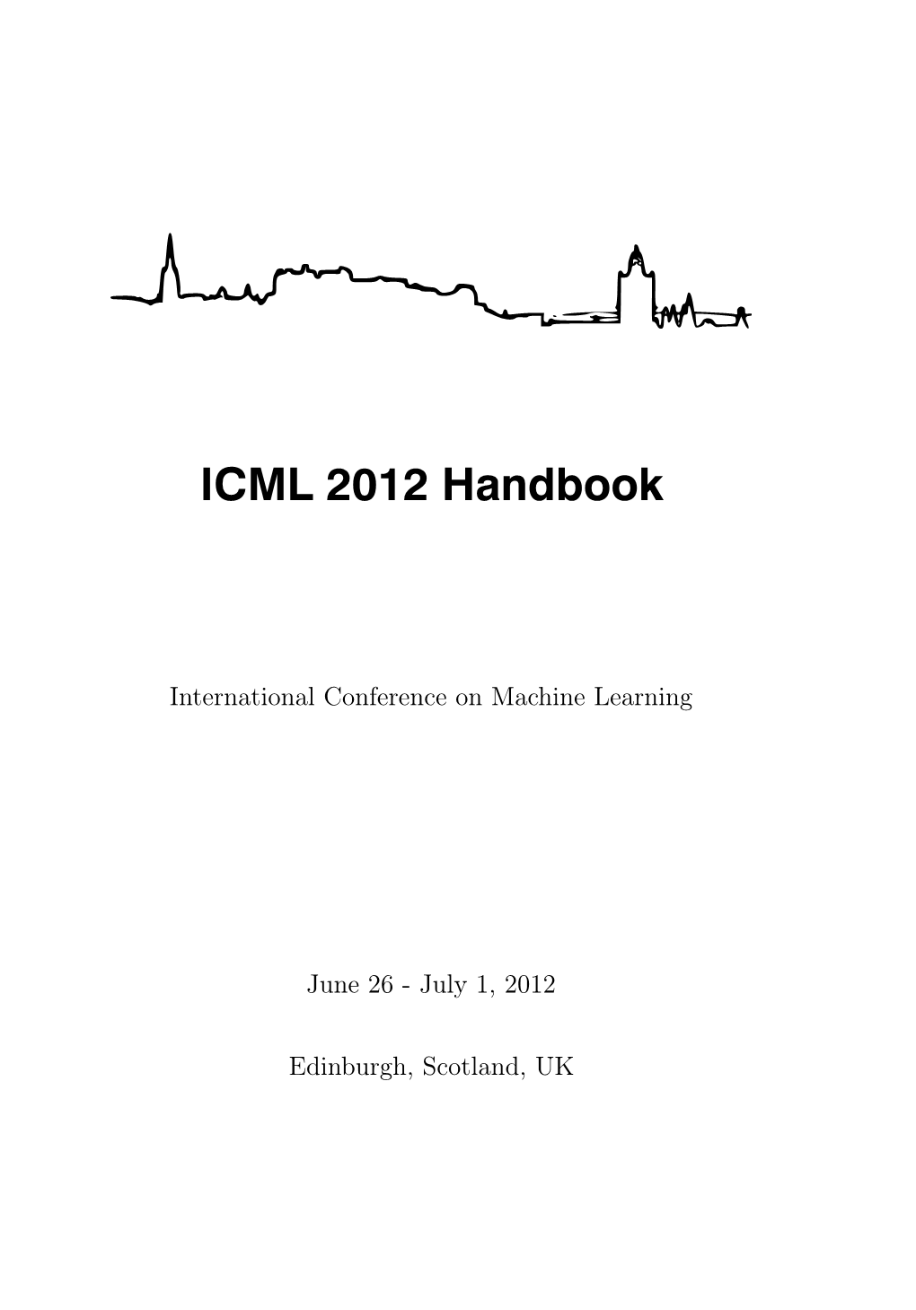 ICML 2012 Handbook