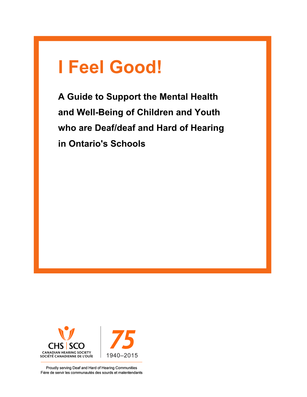 A Guide to Support Mental Health and Well-Being of Children and Youth