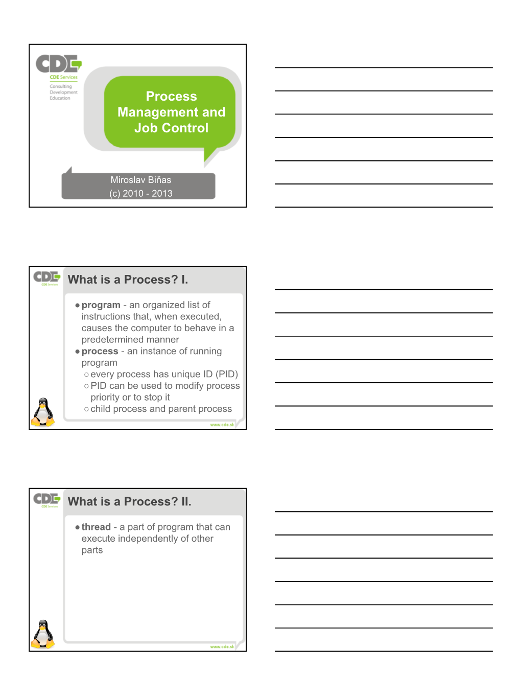 Process Management and Job Control