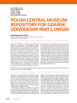 Polish Central Museum Repository for Gdańsk Voivodeship