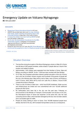 Emergency Update on Volcano Nyiragongo #2 I 08 June 2021