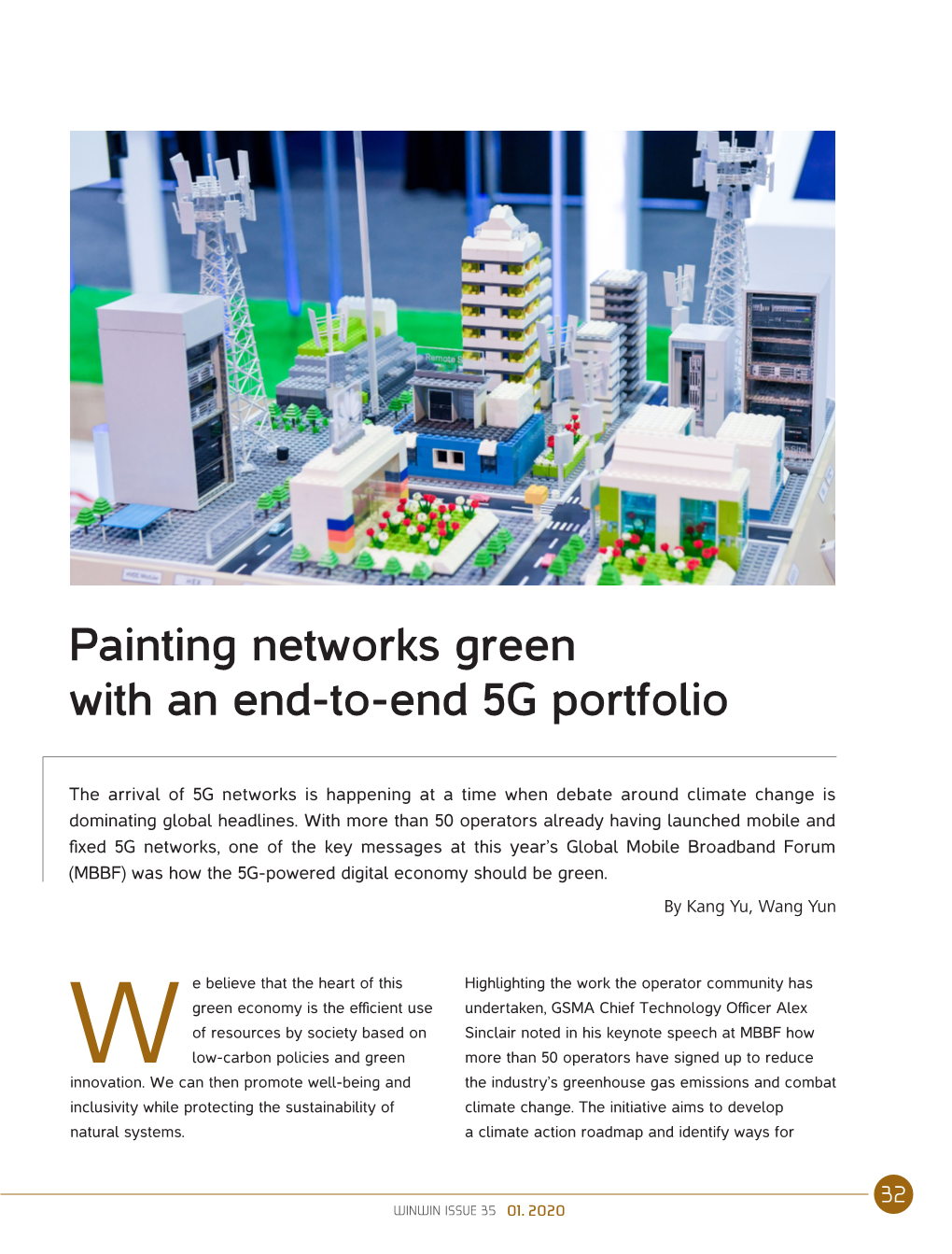 Painting Networks Green with an End-To-End 5G Portfolio