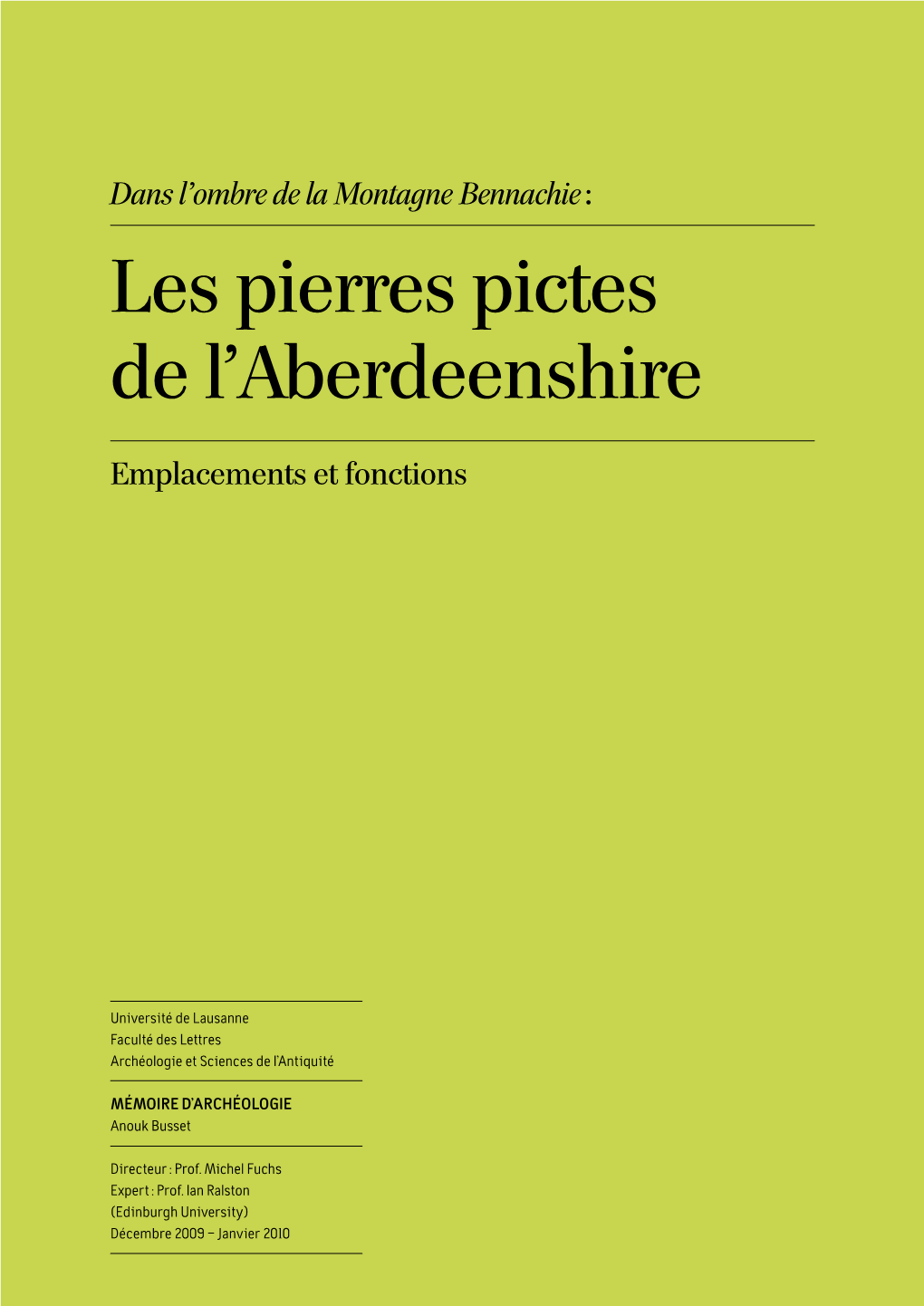 Les Pierres Pictes De L' Aberdeenshire