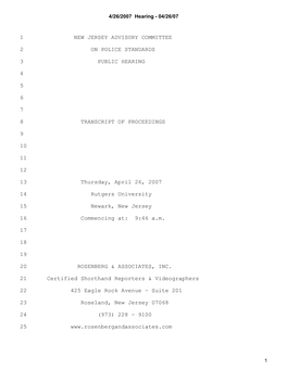 Transcript of April 26, 2007 Hearing [Pdf 1274Kb]