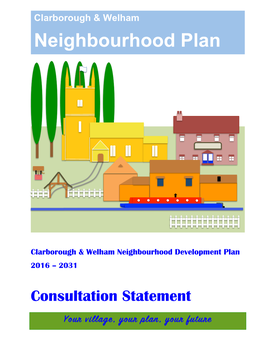 2031 Consultation Statement Clarborough & Welham