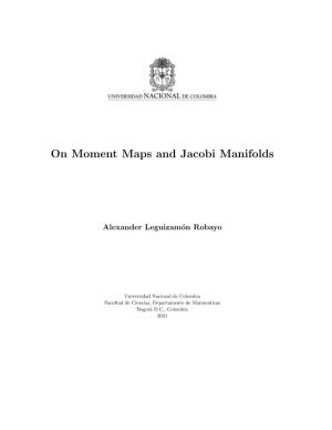 On Moment Maps and Jacobi Manifolds