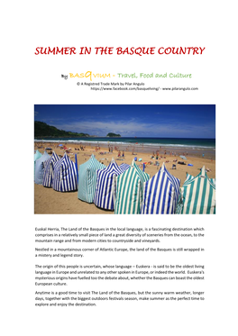 Summer in the Basque Country