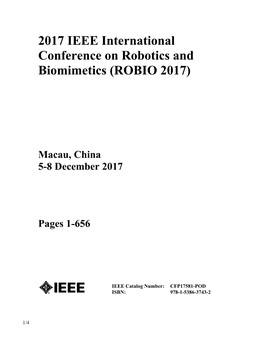 IEEE ROBIO 2017 Conference Paper