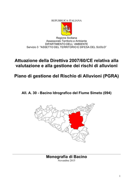Bacino Idrografico Del Fiume Simeto (094)