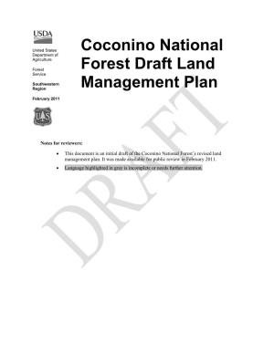 Coconino National Forest Draft Land Management Plan – February 2011 Iii