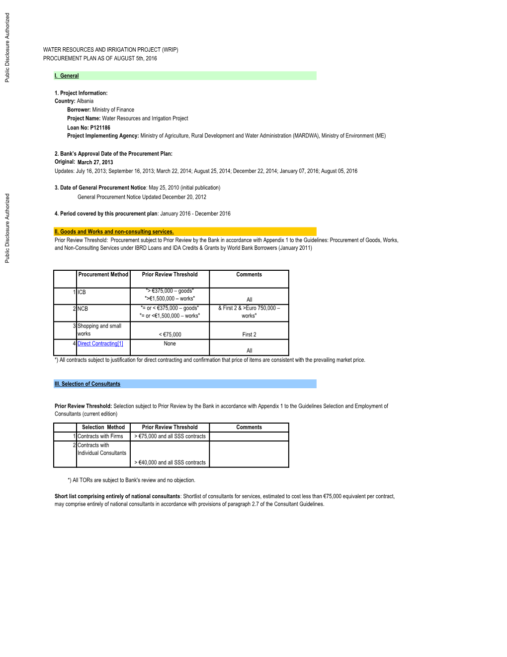 World Bank Document