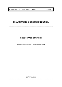 Green Spaces Strategy