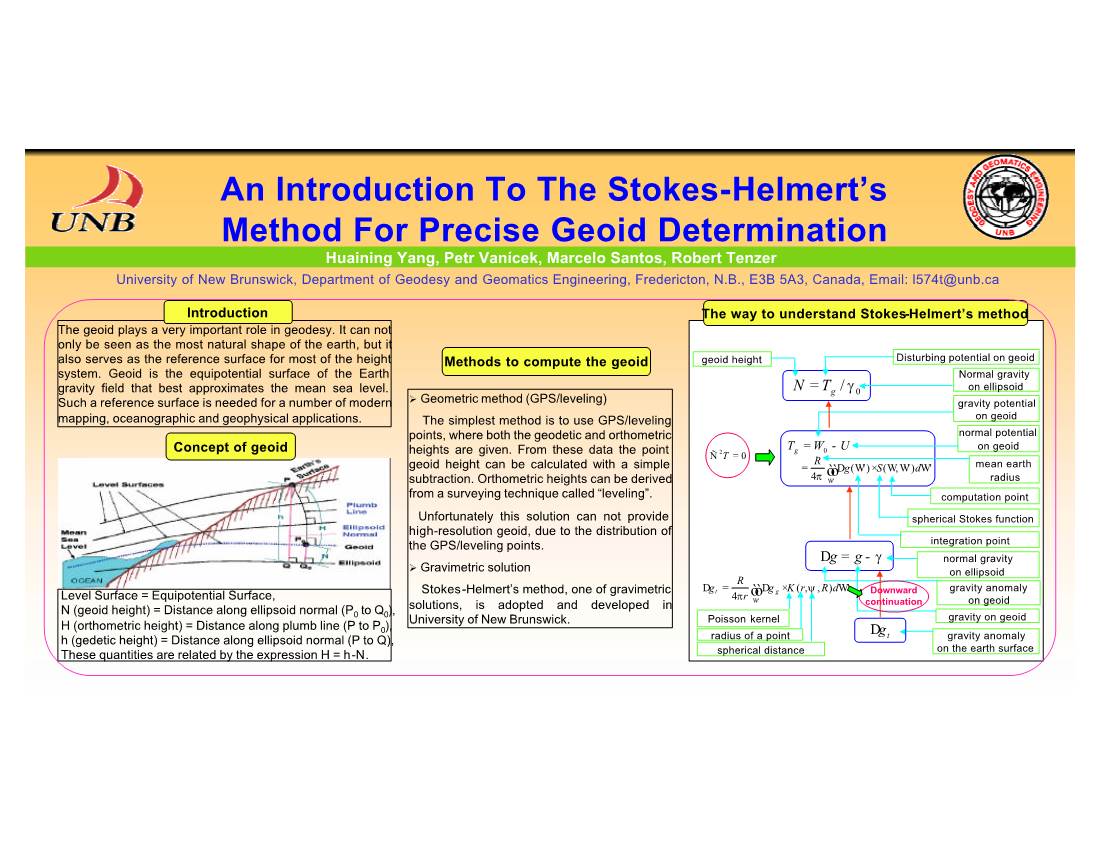An Introduction to the Stokes-Helmert's Method For