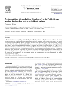 PROTISTOLOGY European Journal of Protistology 44 (2008) 291–298