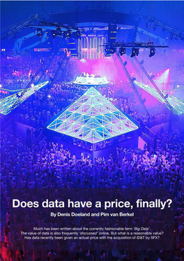 Does Data Have a Price, Finally? by Denis Doeland and Pim Van Berkel