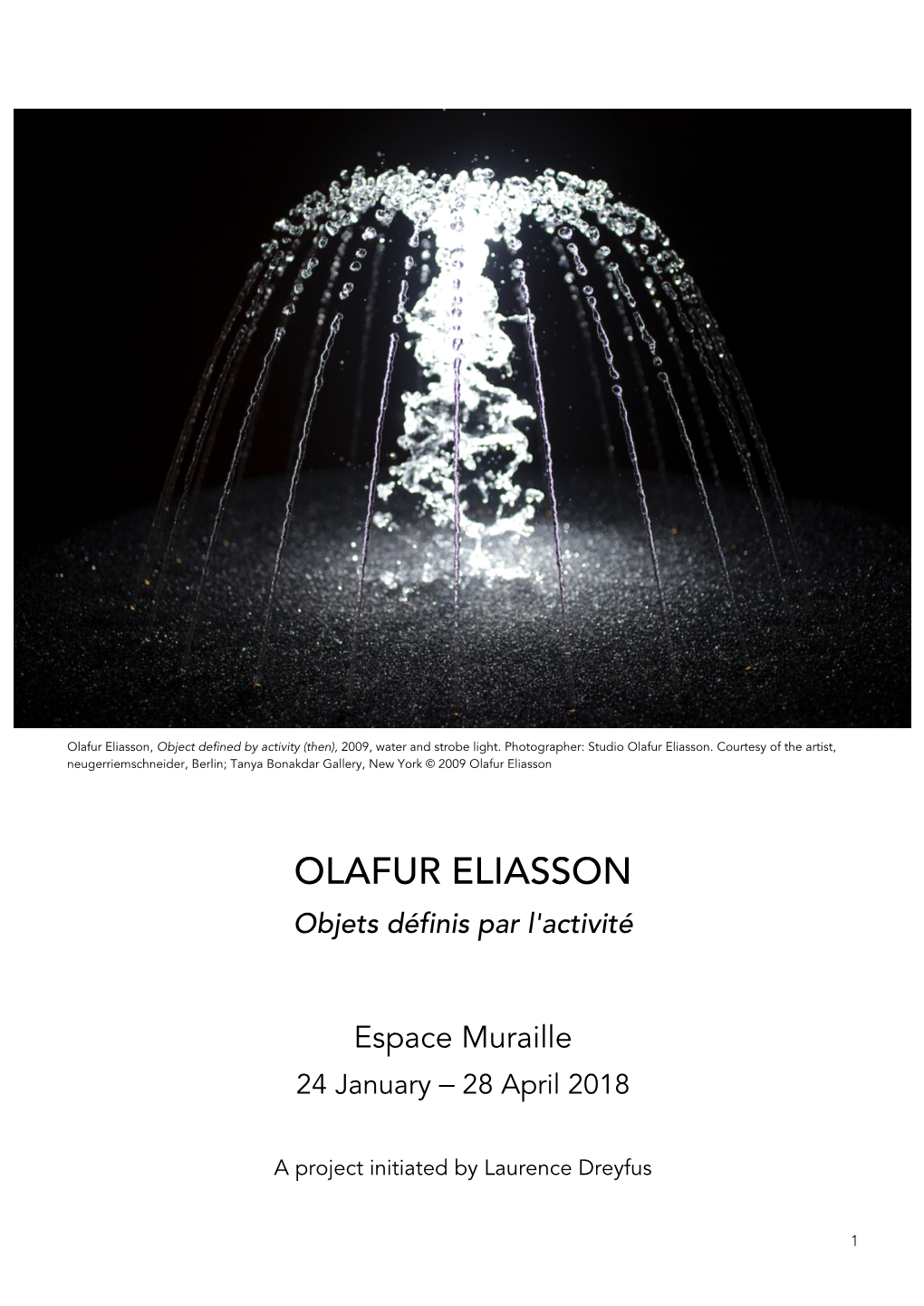 Olafur Eliasson -2018