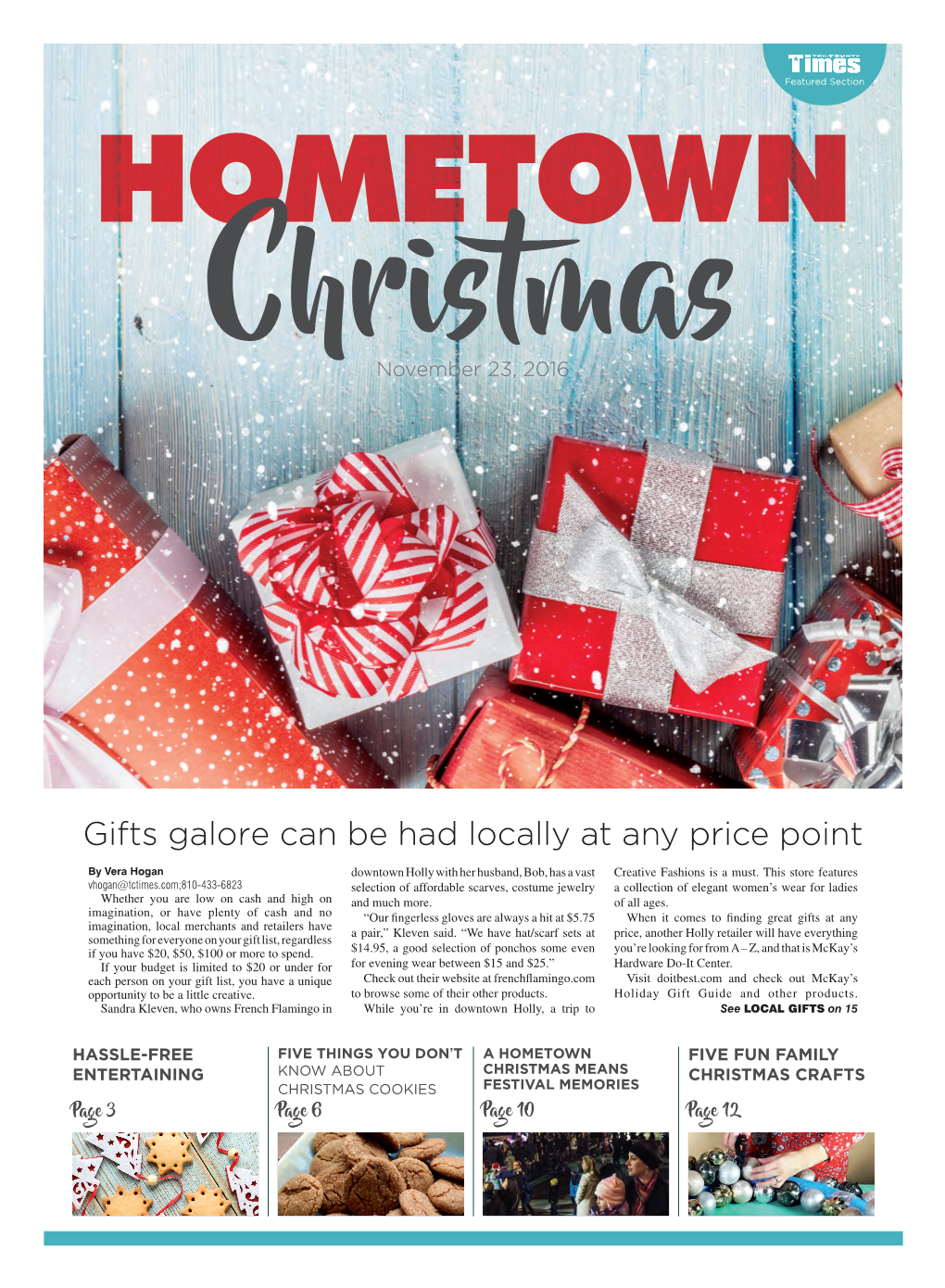 HOMETOWN CHRISTMAS Tctimes.Com