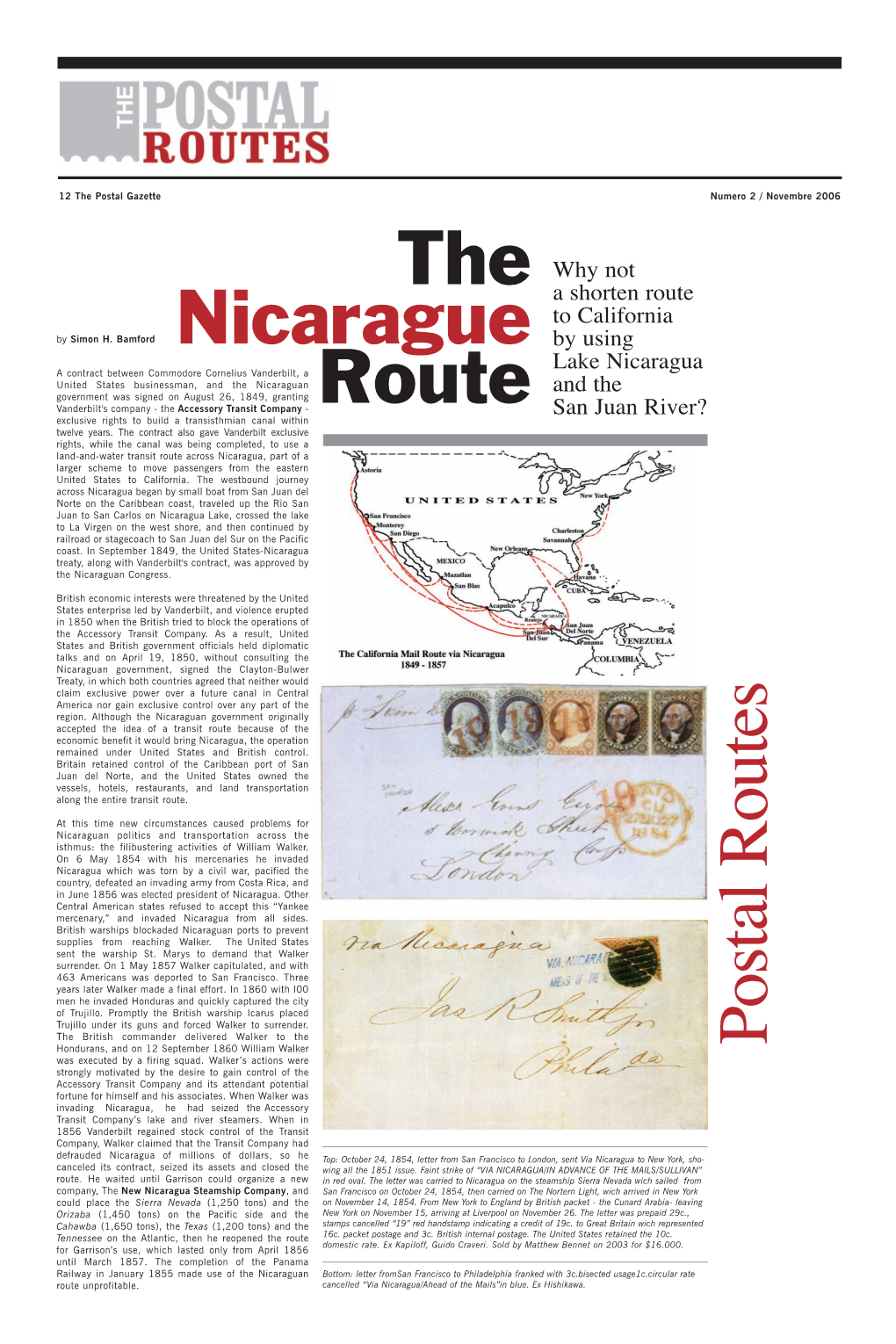 Why Not a Shorten Route to California by Using Lake Nicaragua and The