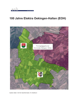 100 Jahre Elektra Oekingen-Halten (EOH)