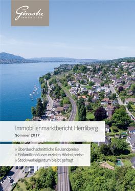 Immobilienmarktbericht Herrliberg Sommer 2017
