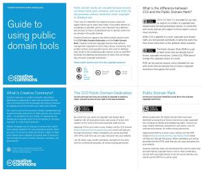 Guide to Using Public Domain Tools