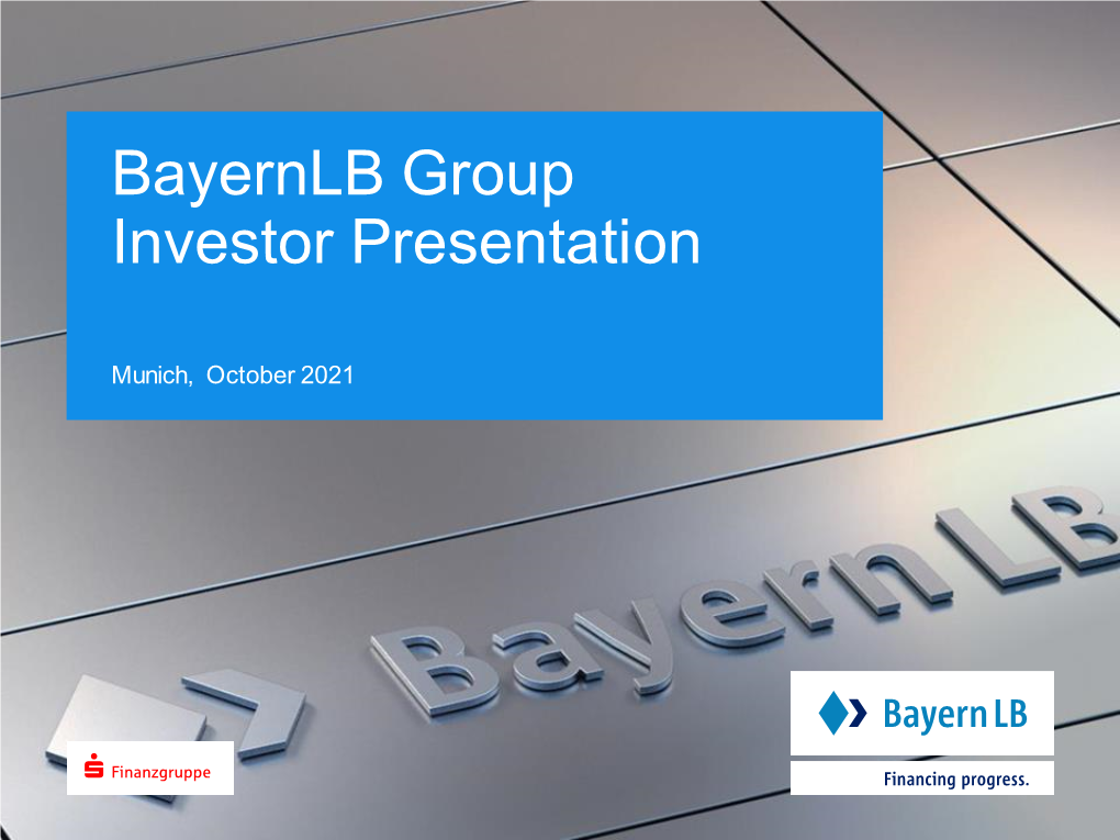 Bayernlb Group Investor Presentation