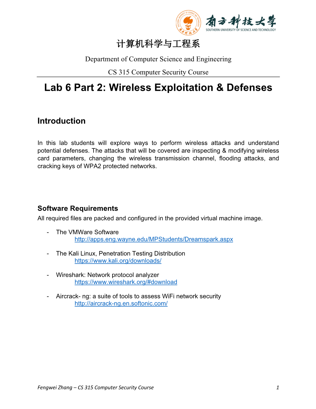 Lab 6 Part 2: Wireless Exploitation & Defenses