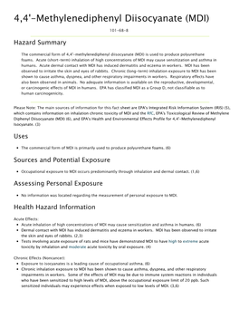4,4'-Methylenediphenyl Diisocyanate (MDI)