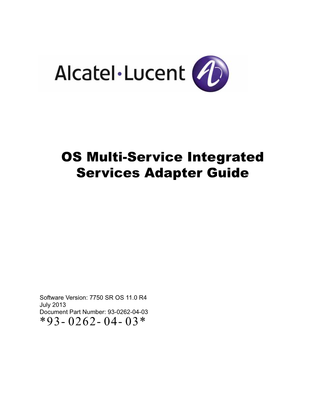 OS Multi-Service Integrated Services Adapter Guide 11.0R4