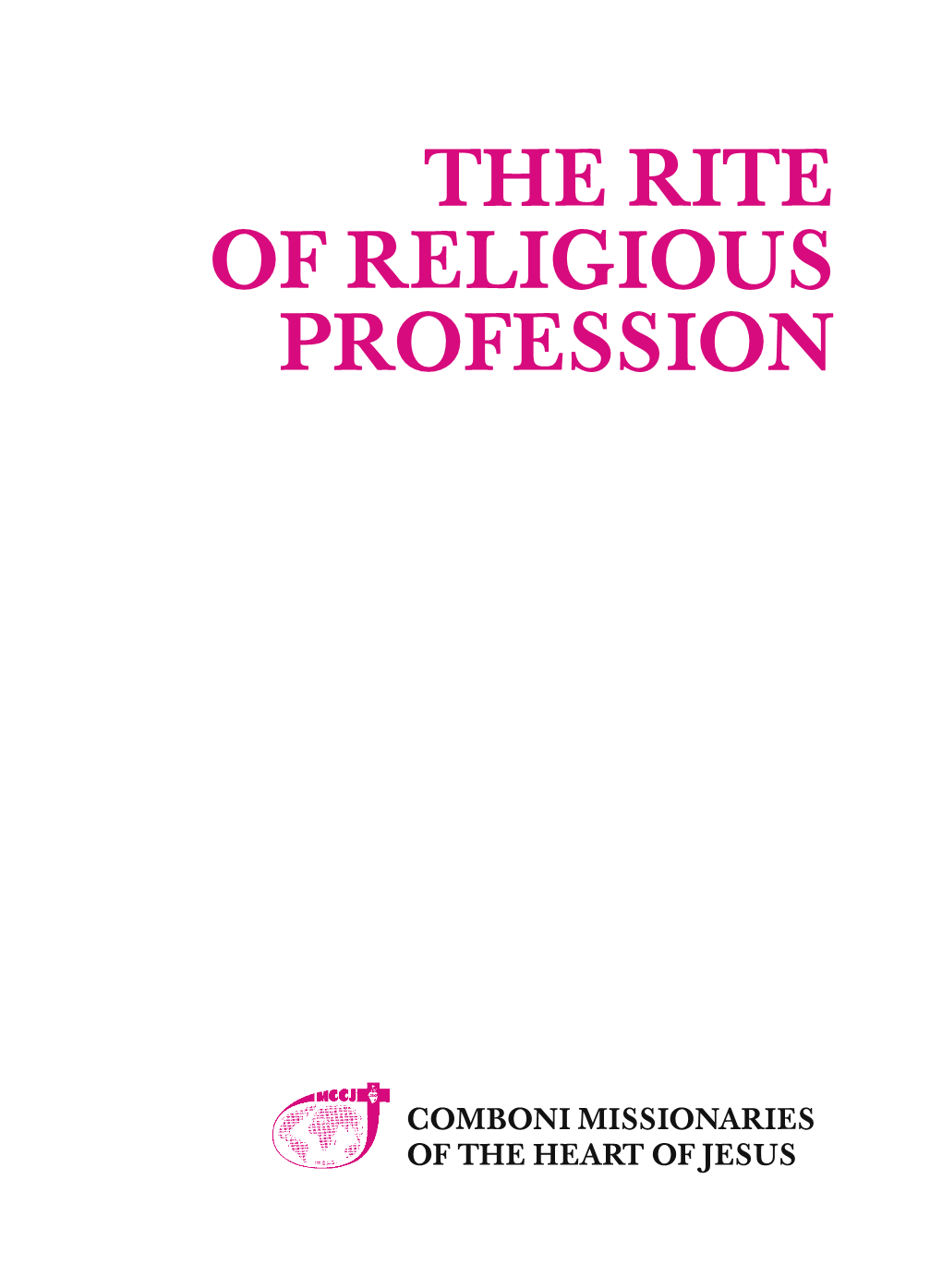 The Rite of Religious Profession
