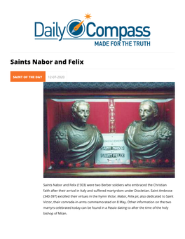 Saints Nabor and Felix