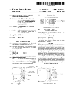 (12) United States Patent (10) Patent No.: US 8,925.463 B1 Sullivan Et Al