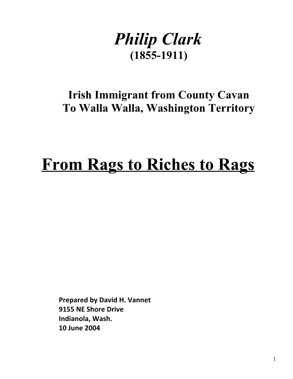 Irish Immigrant from County Cavan