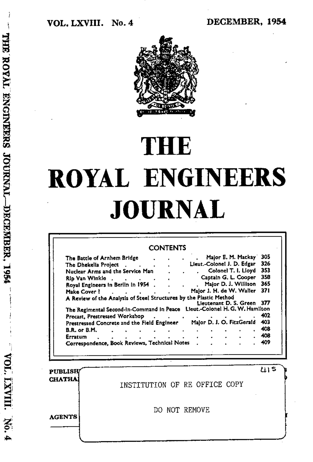 The Royal Engineers Journal