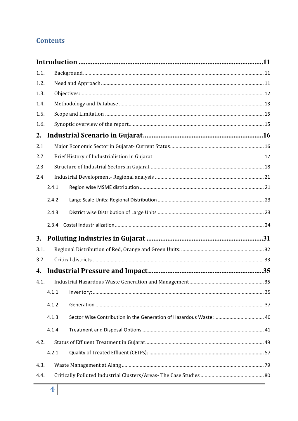 Status of Industrial Environment in Gujarat