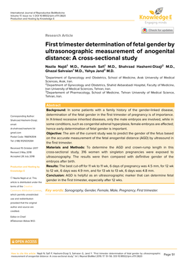 Firsttrimesterdeterminationoffetal