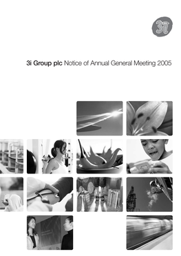 3I Group Plc Notice of Annual General Meeting 2005