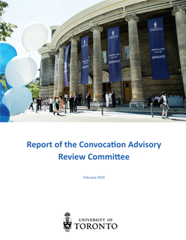 Report of the Convocation Advisory Review Committee