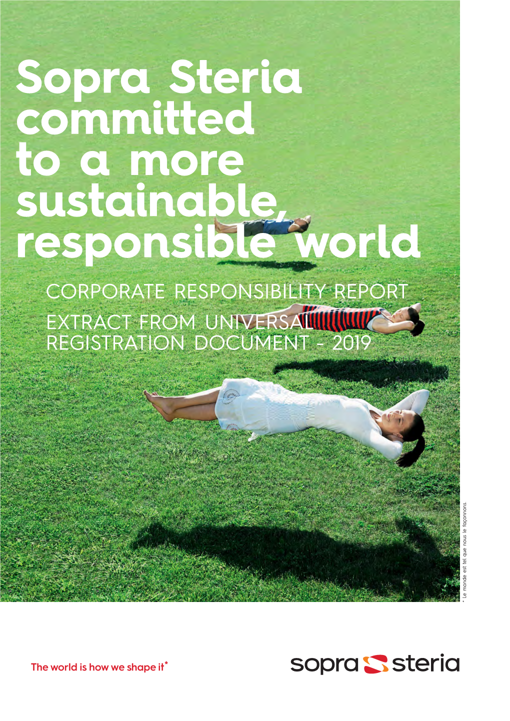 Sopra Steria Committed to a More Sustainable, Responsible World