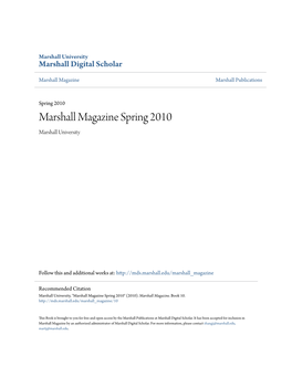 Marshall Magazine Spring 2010 Marshall University