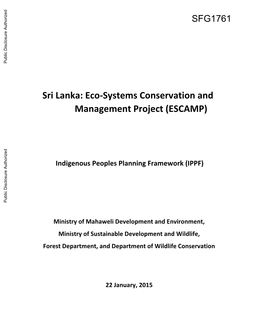 Indigenous Peoples Planning Framework (IPPF)