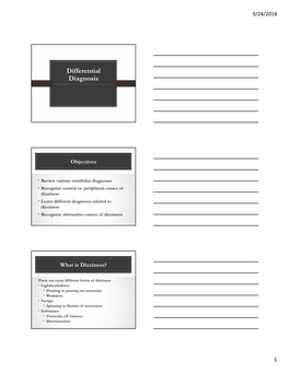 Differential Diagnosis