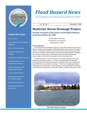Flood Hazard News an Annual Publication of the Urban Drainage and Flood Control District