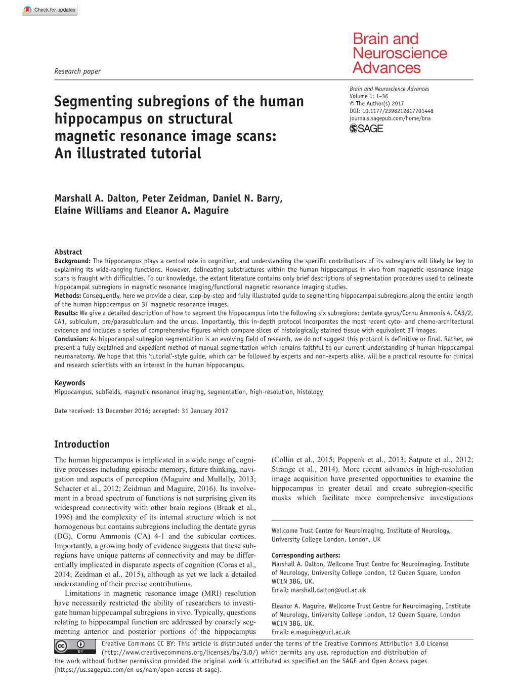 Segmenting Subregions of the Human Hippocampus on Structural